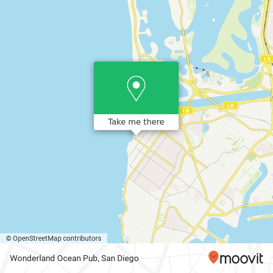 Wonderland Ocean Pub map