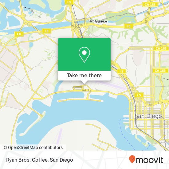 Ryan Bros. Coffee map