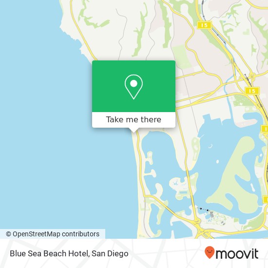 Mapa de Blue Sea Beach Hotel
