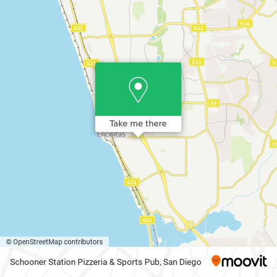 Mapa de Schooner Station Pizzeria & Sports Pub