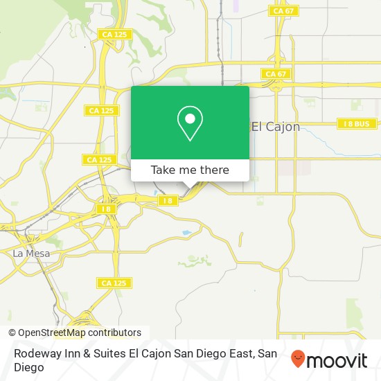 Rodeway Inn & Suites El Cajon San Diego East map