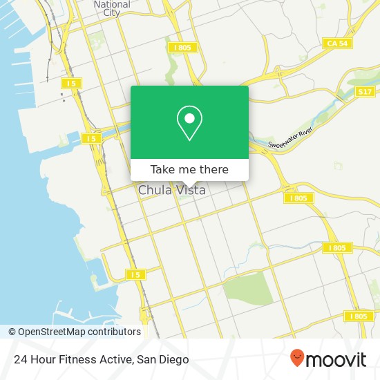 24 Hour Fitness Active map