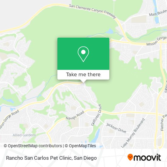Mapa de Rancho San Carlos Pet Clinic