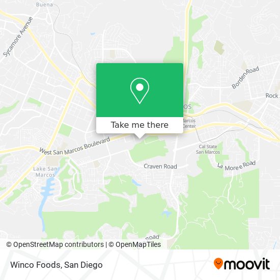 Winco Foods map