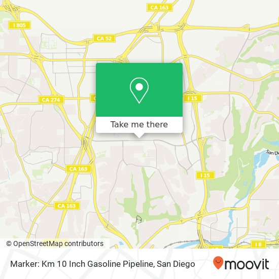 Marker: Km 10 Inch Gasoline Pipeline map