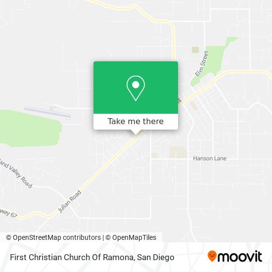 First Christian Church Of Ramona map