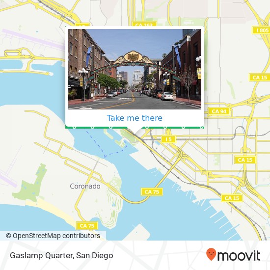 Gaslamp Quarter map