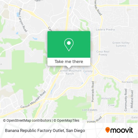 Mapa de Banana Republic Factory Outlet