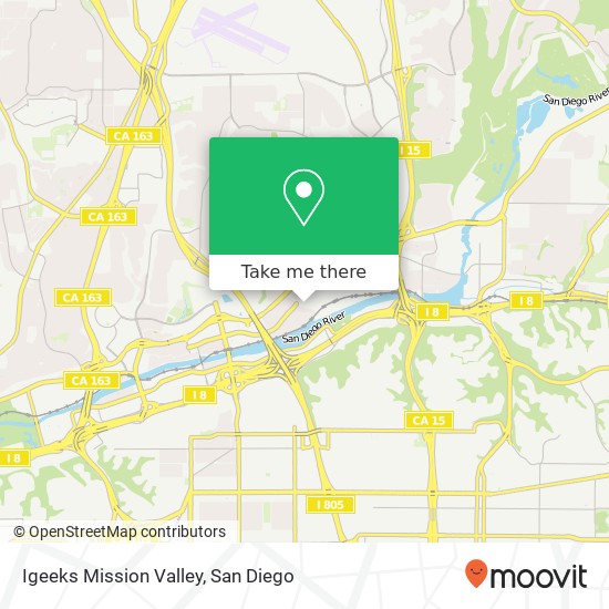 Igeeks Mission Valley map