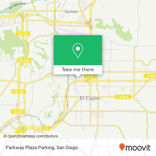 Mapa de Parkway Plaza Parking