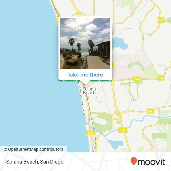 Solana Beach map