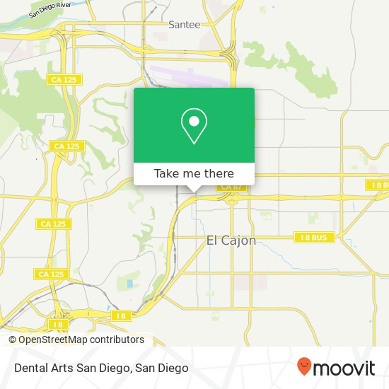 Dental Arts San Diego map