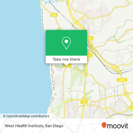 West Health Institute map