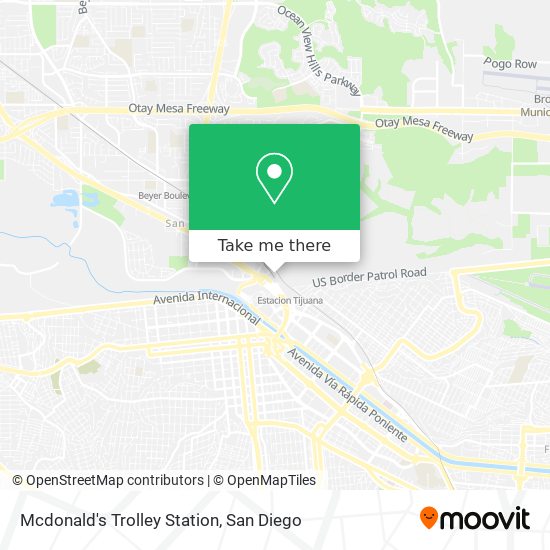Mapa de Mcdonald's Trolley Station