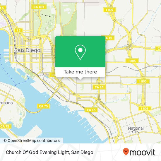 Mapa de Church Of God Evening Light