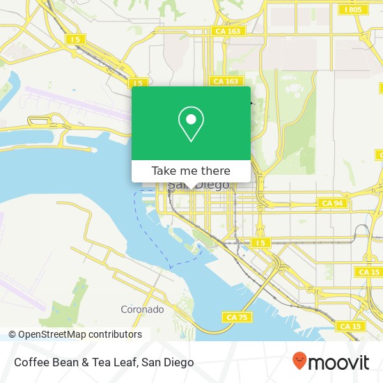 Coffee Bean & Tea Leaf map