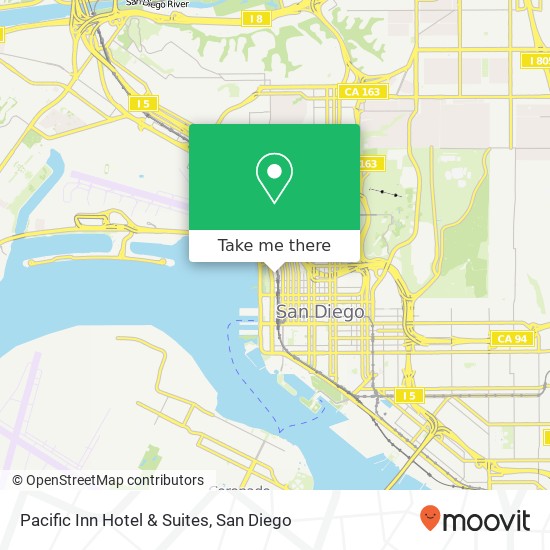 Pacific Inn Hotel & Suites map