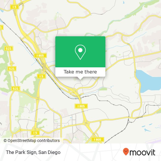 Mapa de The Park Sign