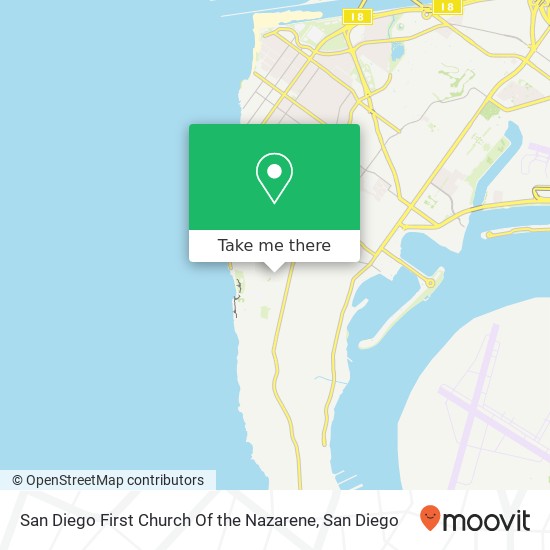 San Diego First Church Of the Nazarene map