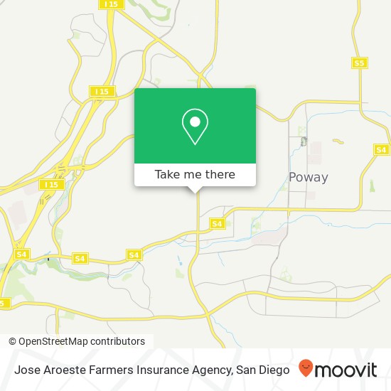 Mapa de Jose Aroeste Farmers Insurance Agency