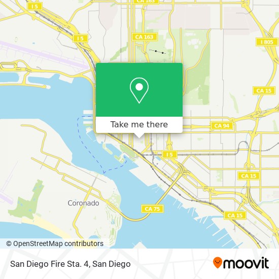 Mapa de San Diego Fire Sta. 4