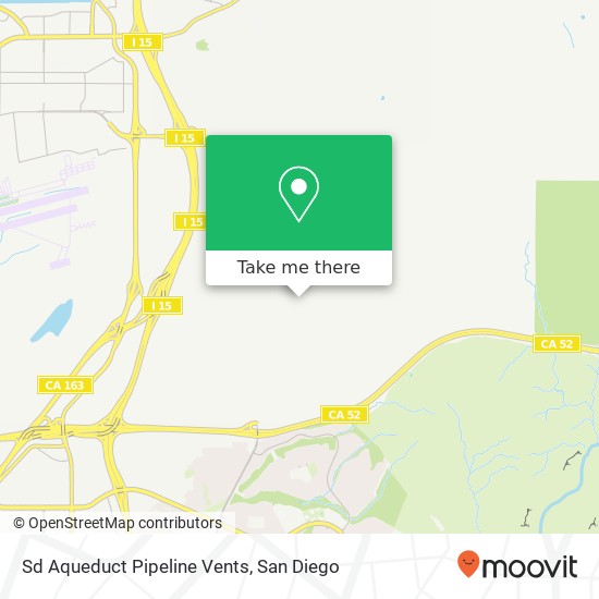 Mapa de Sd Aqueduct Pipeline Vents