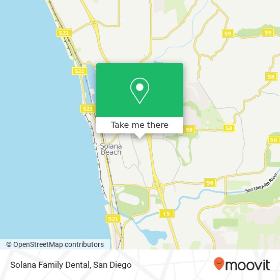 Solana Family Dental map