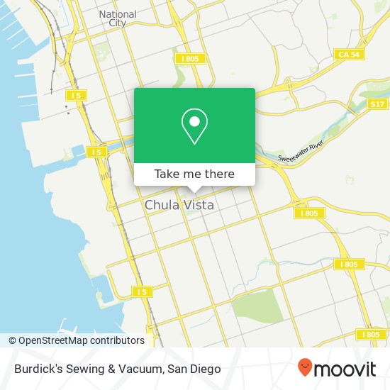 Burdick's Sewing & Vacuum map