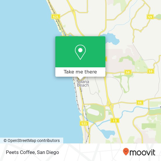 Mapa de Peets Coffee