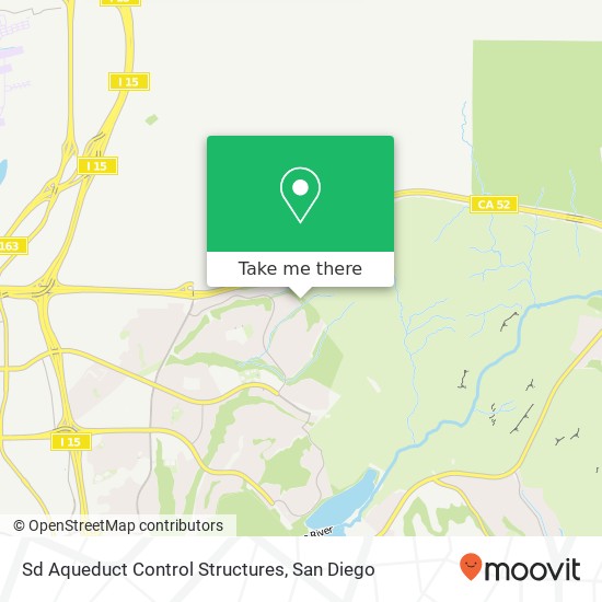 Mapa de Sd Aqueduct Control Structures