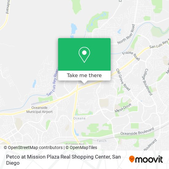 Petco at Mission Plaza Real Shopping Center map