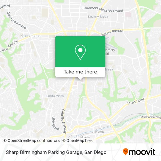 Mapa de Sharp Birmingham Parking Garage