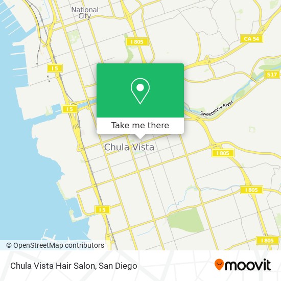 Mapa de Chula Vista Hair Salon