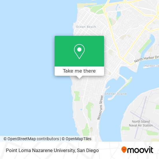 Point Loma Nazarene University map