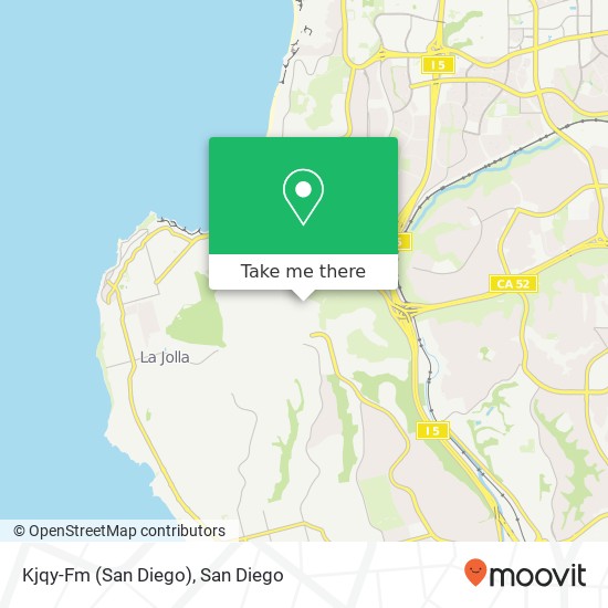Kjqy-Fm (San Diego) map