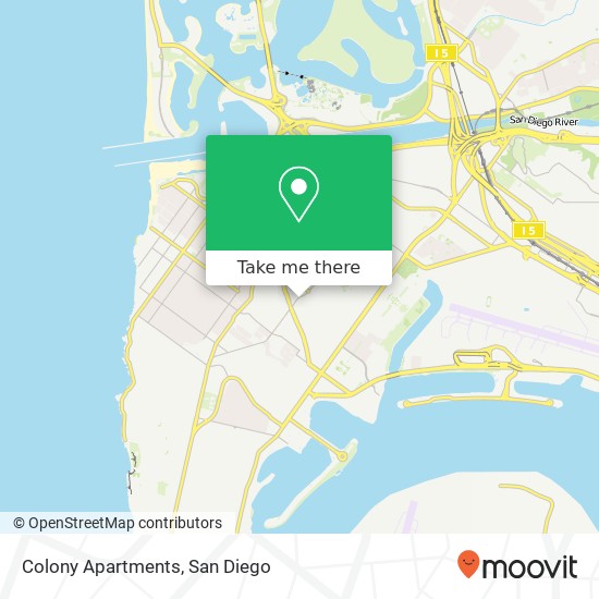 Mapa de Colony Apartments