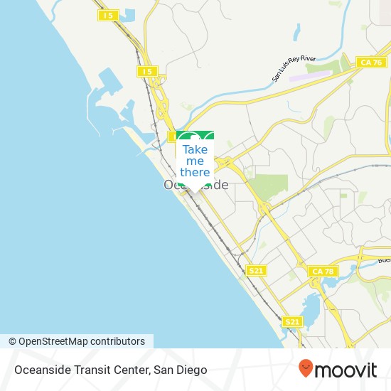 Mapa de Oceanside Transit Center