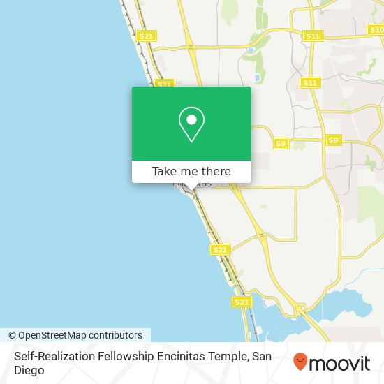 Self-Realization Fellowship Encinitas Temple map