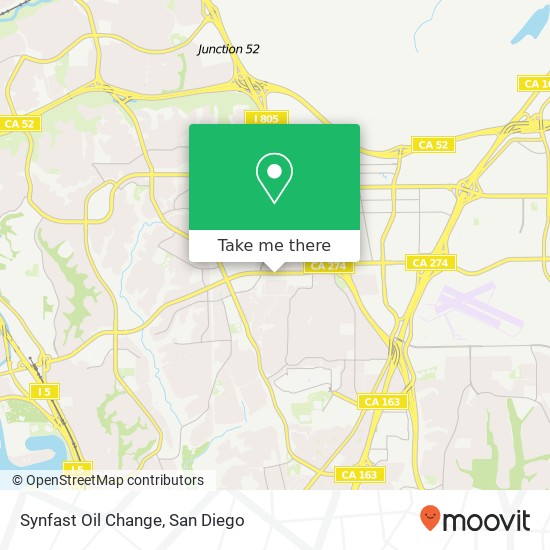 Mapa de Synfast Oil Change