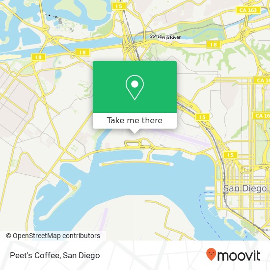 Peet's Coffee map