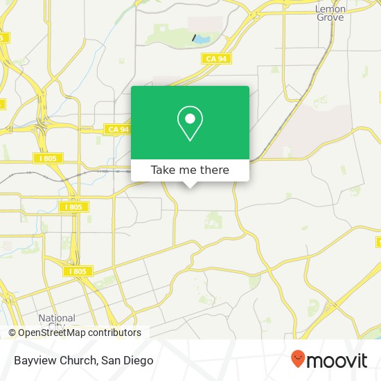 Bayview Church map