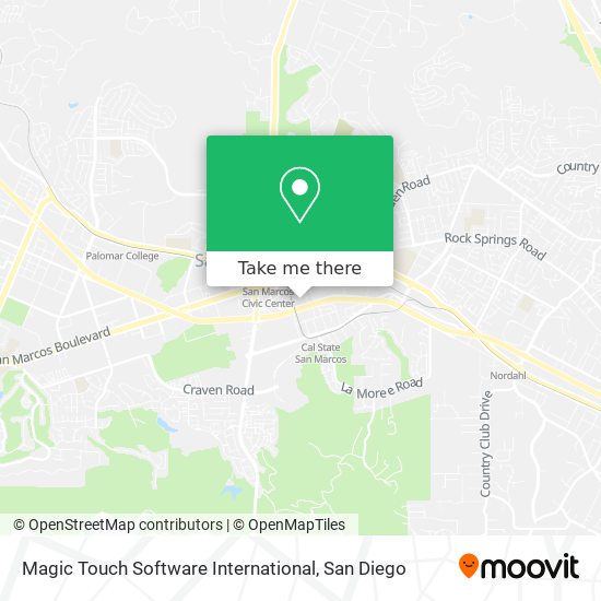 Mapa de Magic Touch Software International