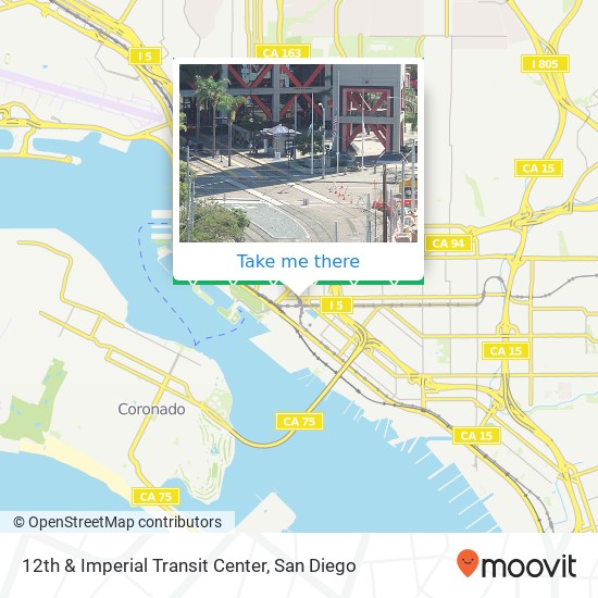 Mapa de 12th & Imperial Transit Center