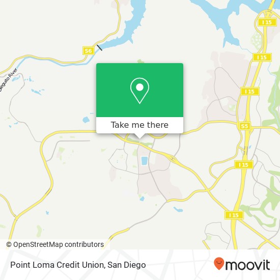 Mapa de Point Loma Credit Union