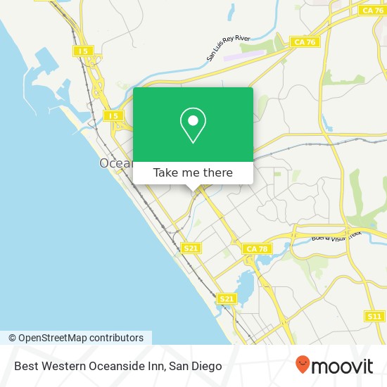 Mapa de Best Western Oceanside Inn