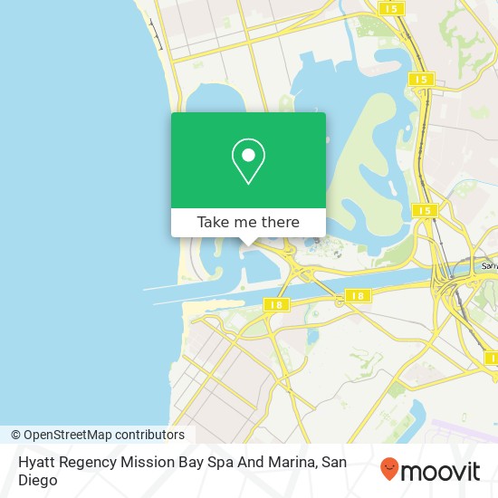 Hyatt Regency Mission Bay Spa And Marina map