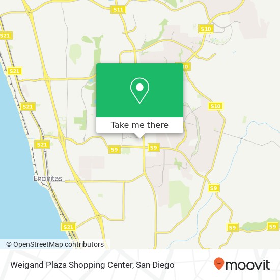 Mapa de Weigand Plaza Shopping Center