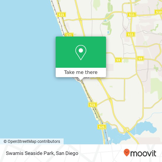 Swamis Seaside Park map