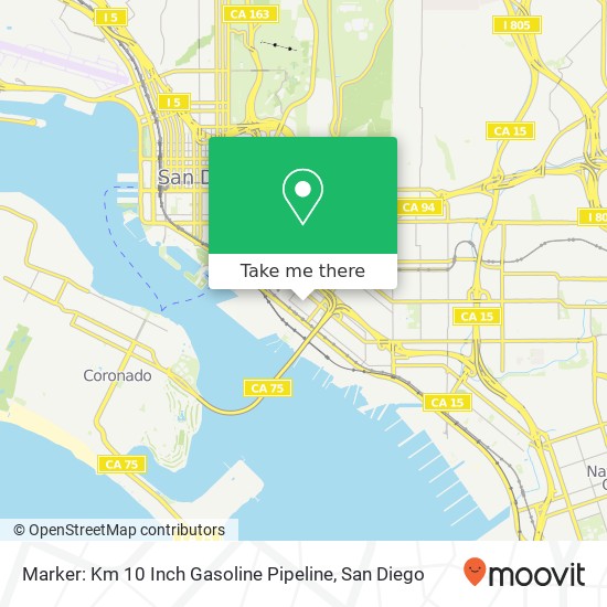 Mapa de Marker: Km 10 Inch Gasoline Pipeline