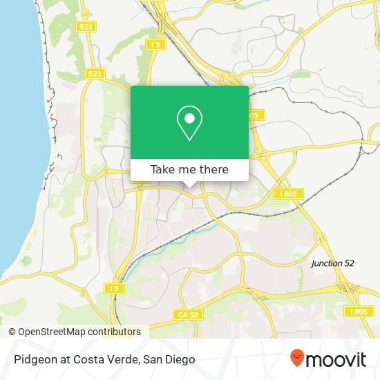 Pidgeon at Costa Verde map